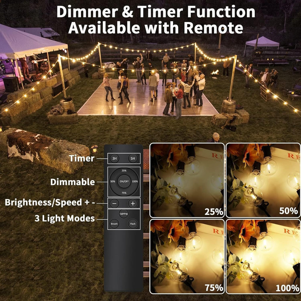 Yuucio 60M Lichterkette Außen Dimmbar