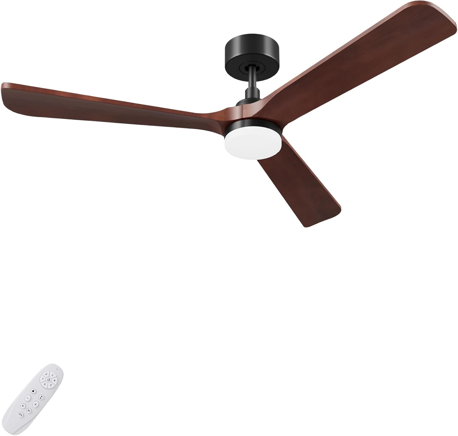 AUTODAY Holz Deckenventilator mit Beleuchtung dimmbarem