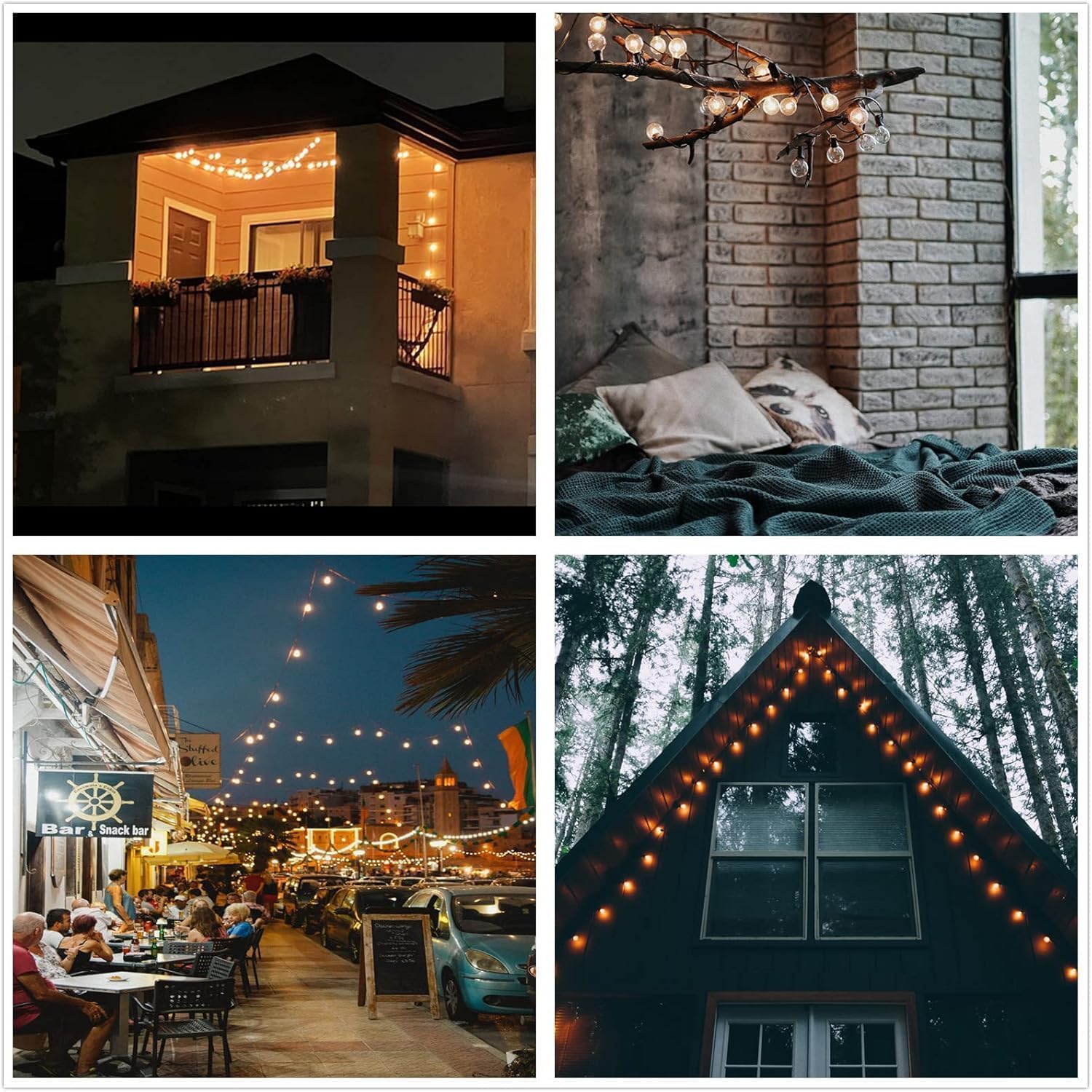 Yuucio 60M Lichterkette Außen Dimmbar